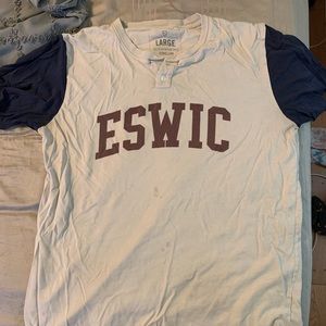 ESWIC baseball tee button up